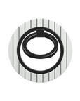 Minus One Phone Ring Holder in glossy with black stripes on white background giving a stylish look.