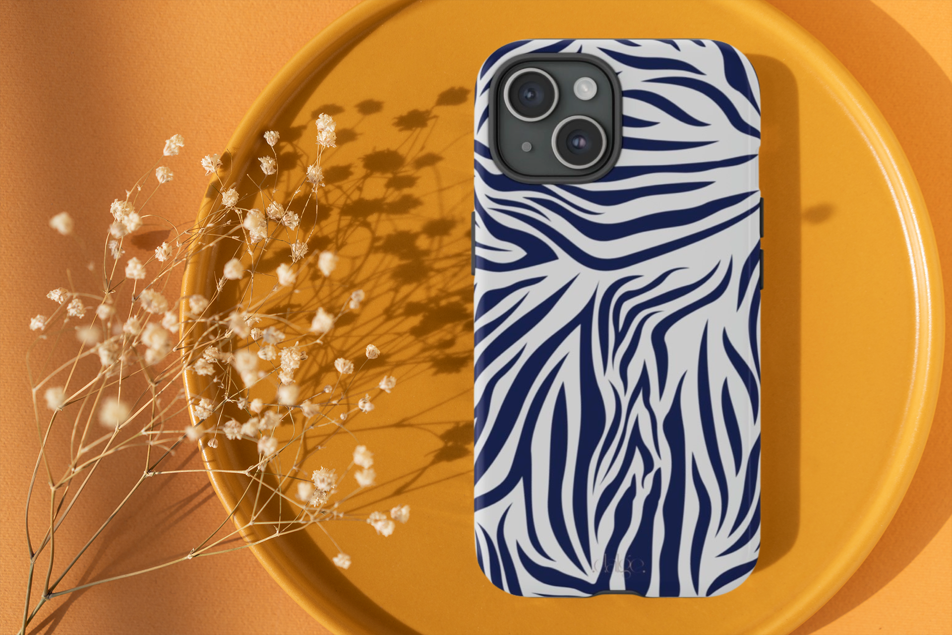 Midnight Blue Animal Print phone case Int.