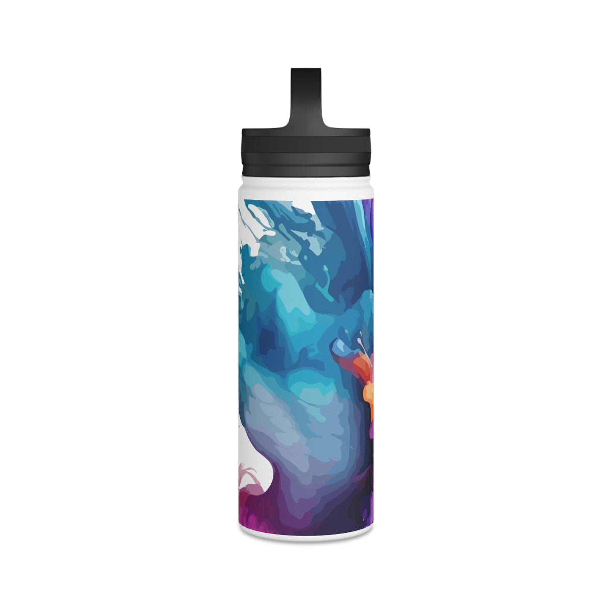 Spring's Palette Stainless Steel Water Bottle - Leakproof with Handle Lid