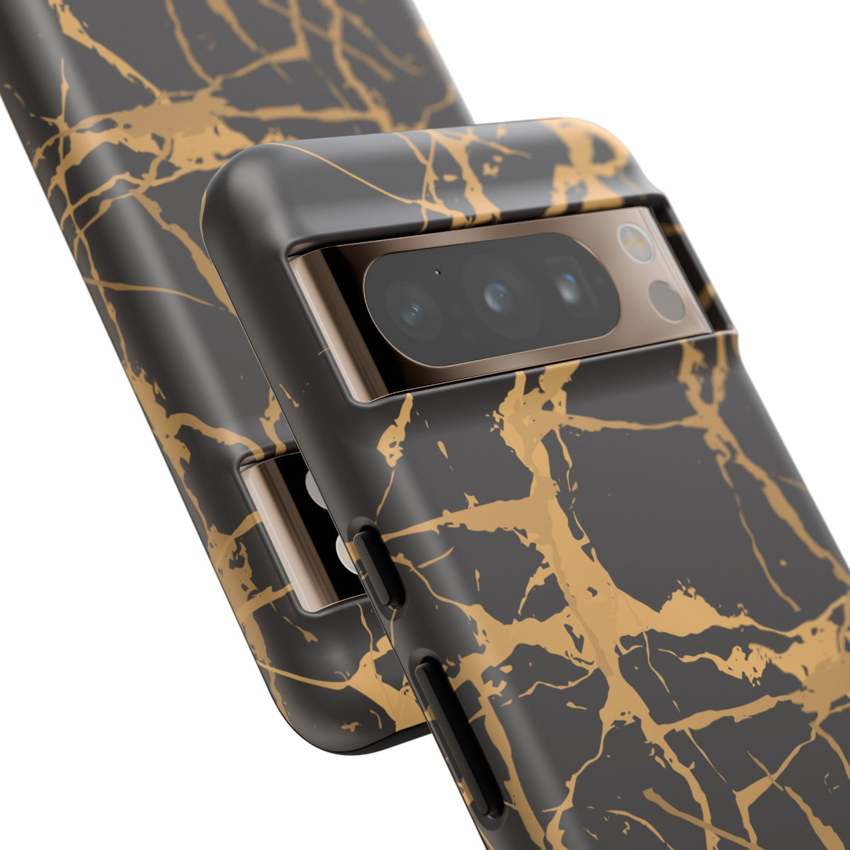 Marble Black and Gold Tough Phone Case