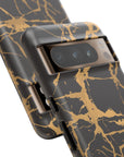 Marble Black and Gold Tough Phone Case