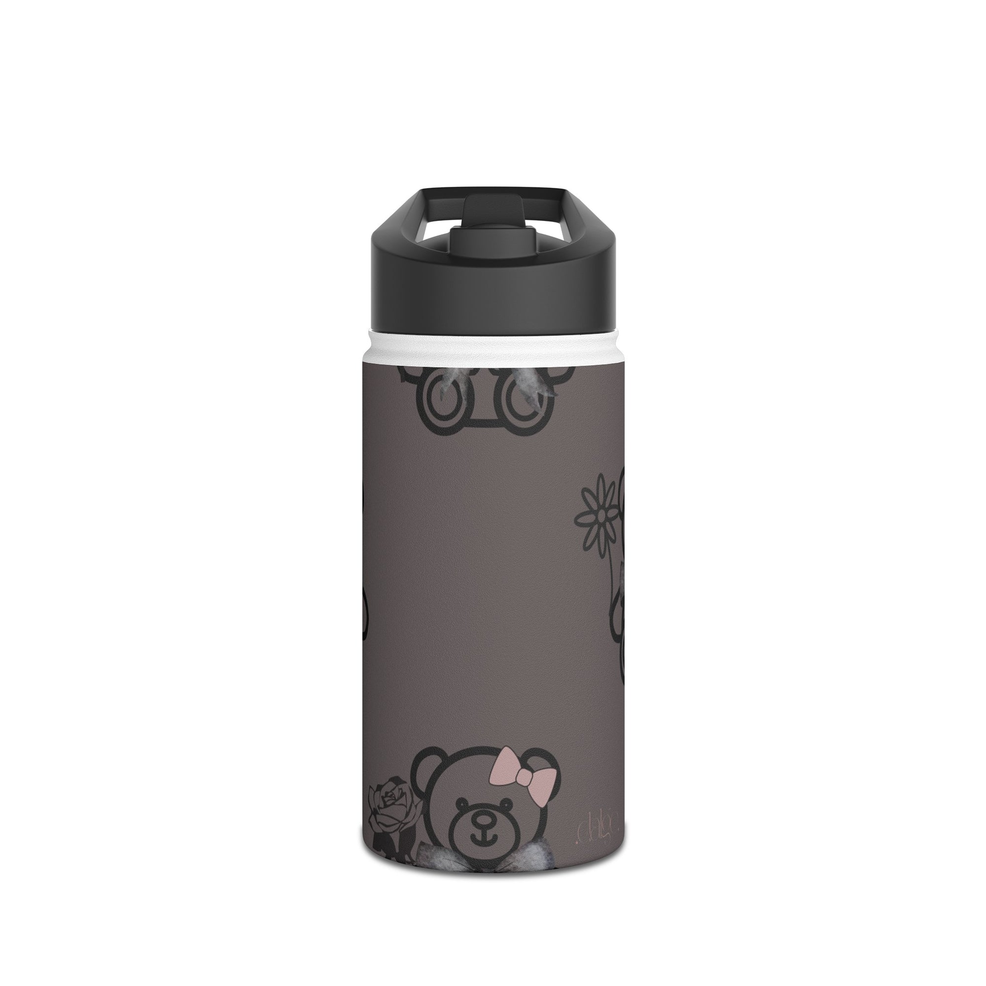 Oh Teddy Stainless Steel Water Bottle featuring cute teddy designs 