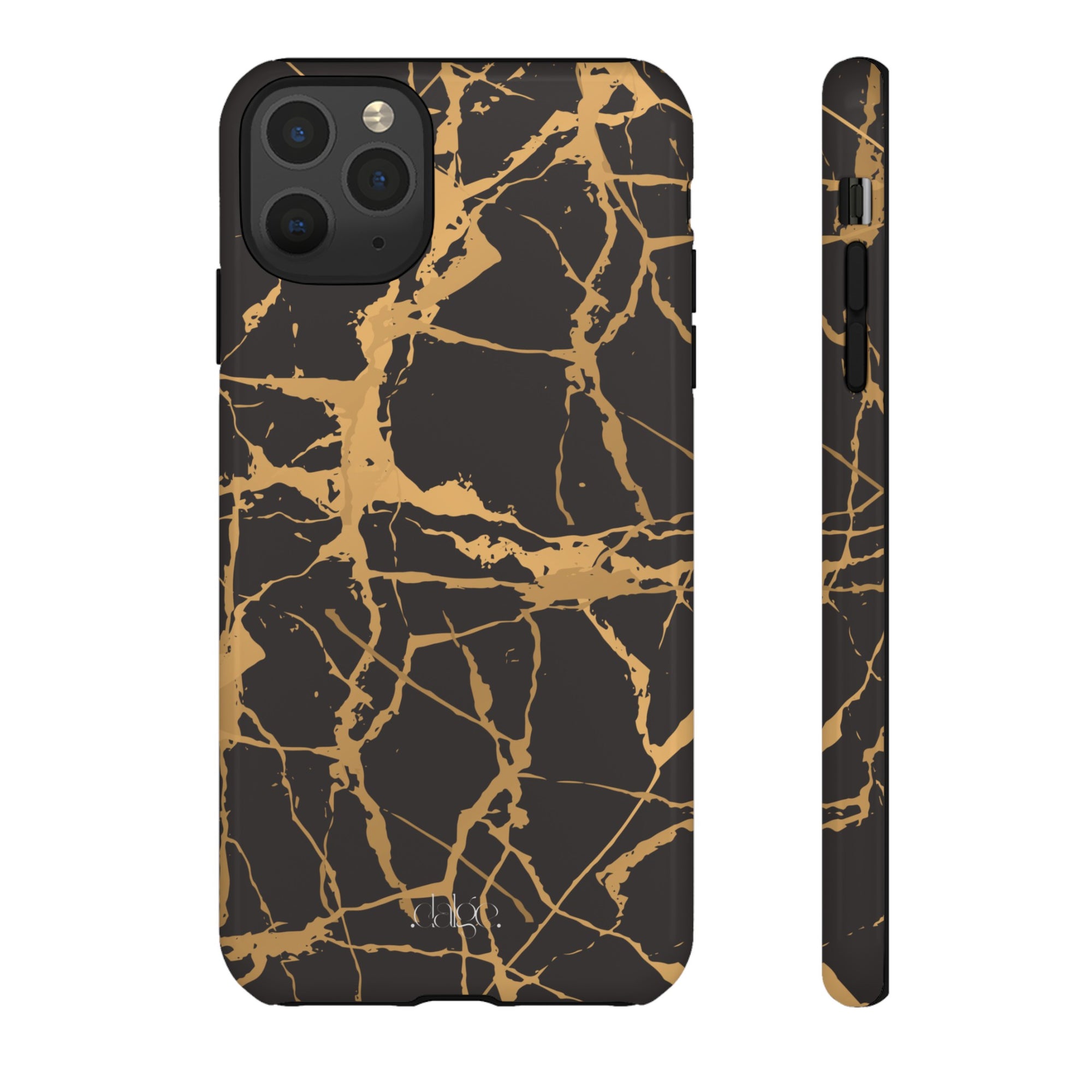 Marble Black and Gold Tough Phone Case