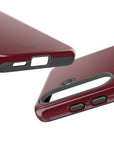 Long Walk Tough Phone Case - Stylish Red Armor for Ultimate Protection