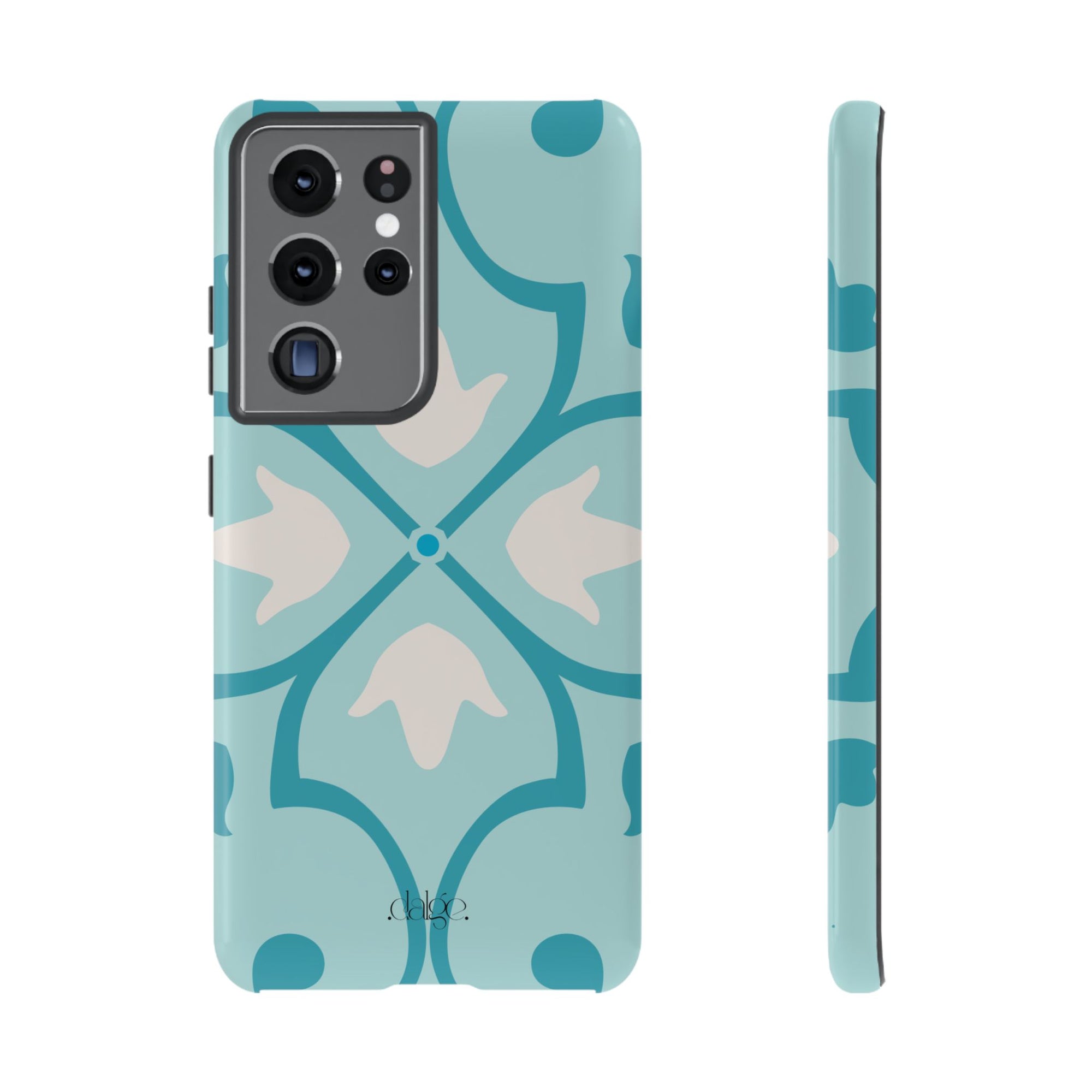 Spanish Riviera Tough phone Case featuring Spanish blue an d white Spanish designs for an artistic full coverage 