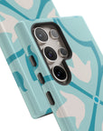 Spanish Riviera Tough phone Case featuring Spanish blue an d white Spanish designs for an artistic full coverage 