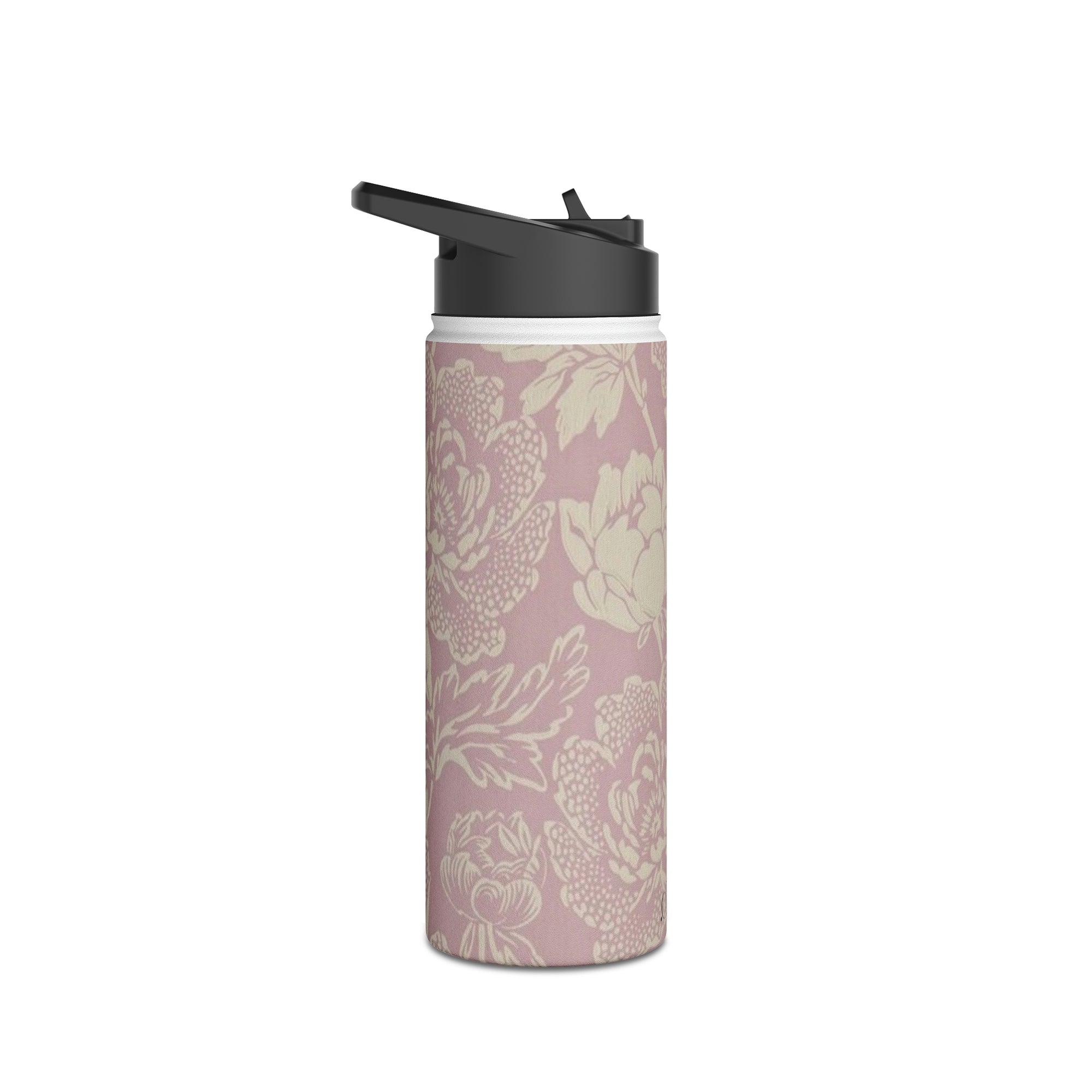 Pastel Floral Stainless Steel Water Bottle, Pastel Floral Water Bottle, Floral Vintage Design Drinkware, vintage Drinkware, Trendy water bottle-Mug-Dalge