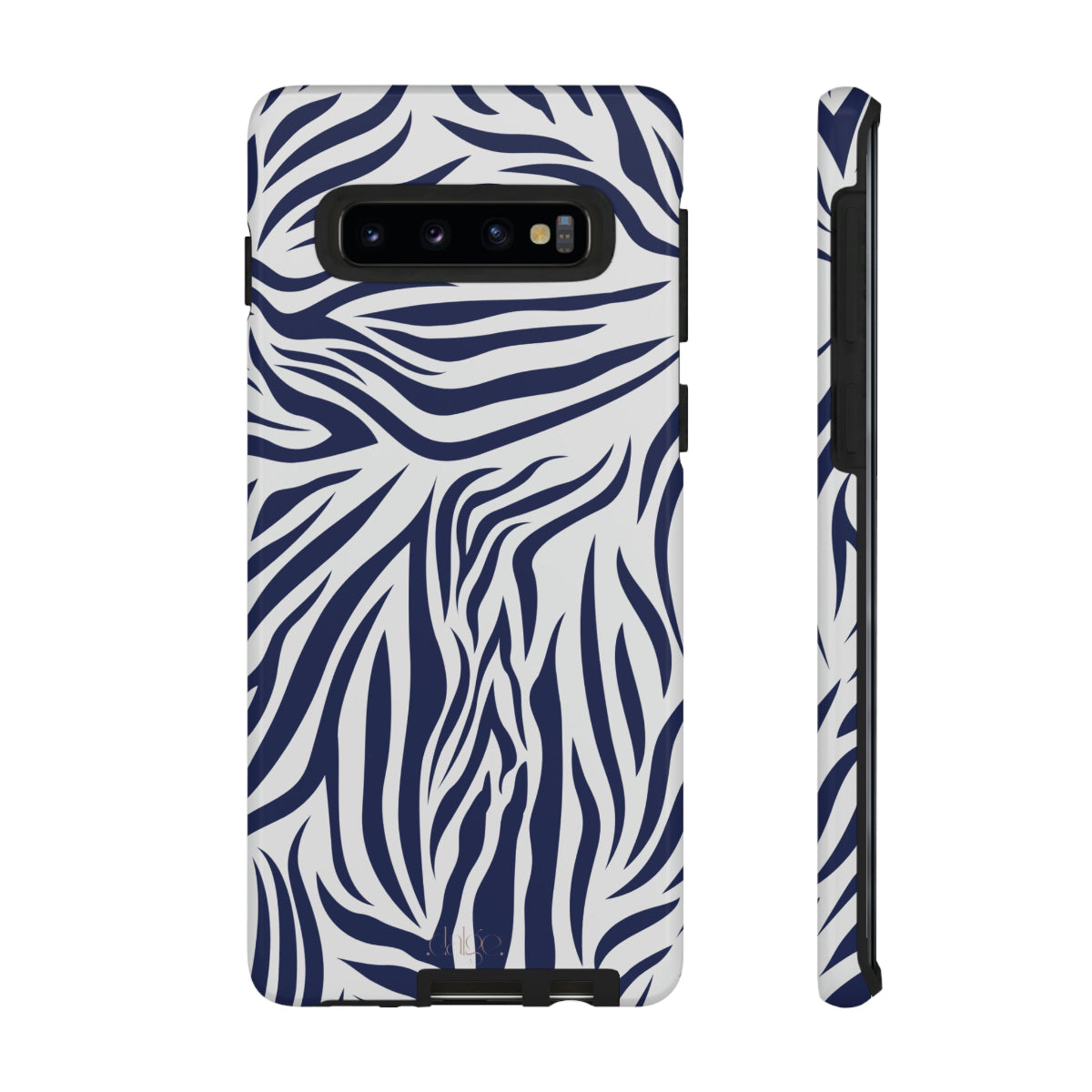 Midnight Blue Animal Print Tough phone case