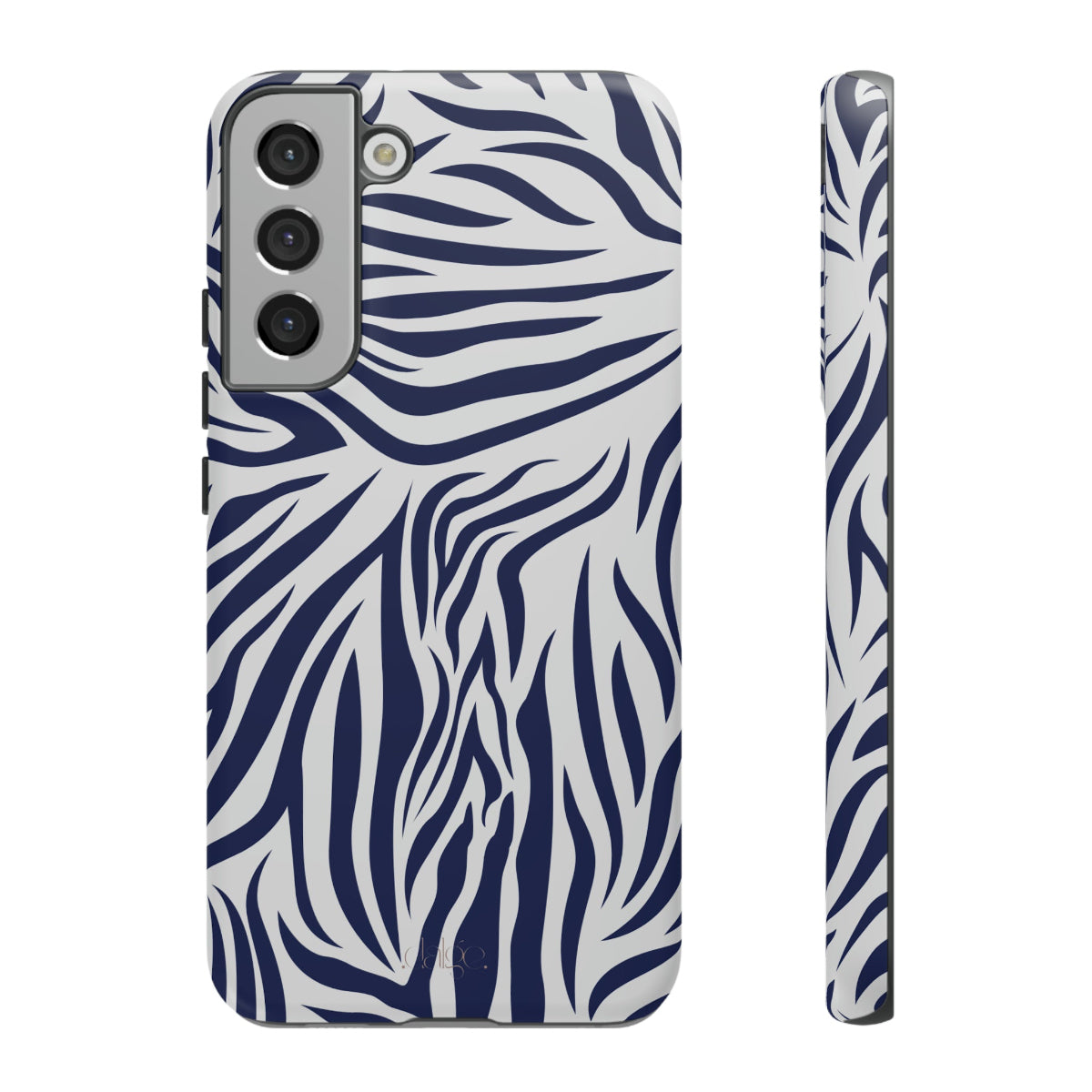 Midnight Blue Animal Print Tough phone case