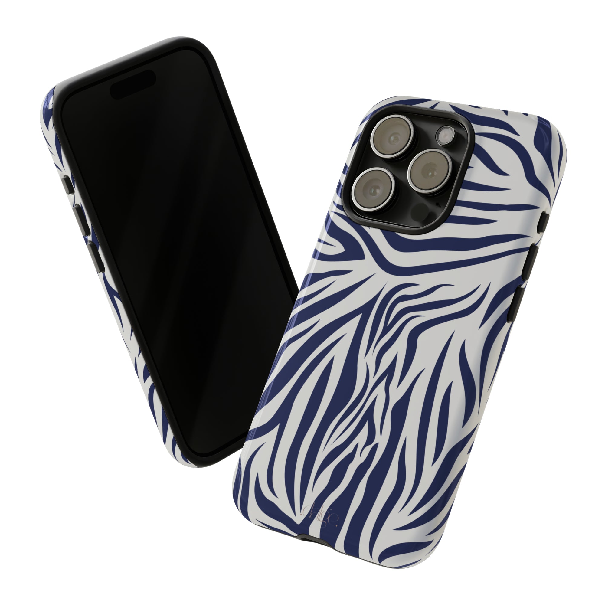 Midnight Blue Animal Print phone case Int.