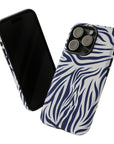 Midnight Blue Animal Print phone case Int.