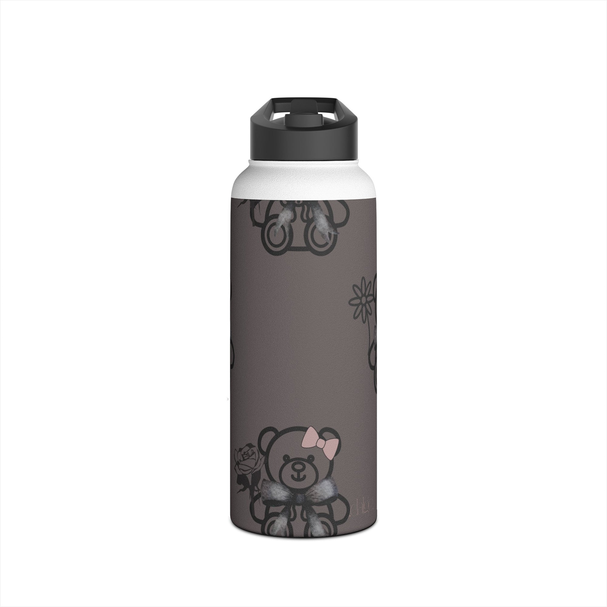 Oh Teddy Stainless Steel Water Bottle featuring cute teddy designs 