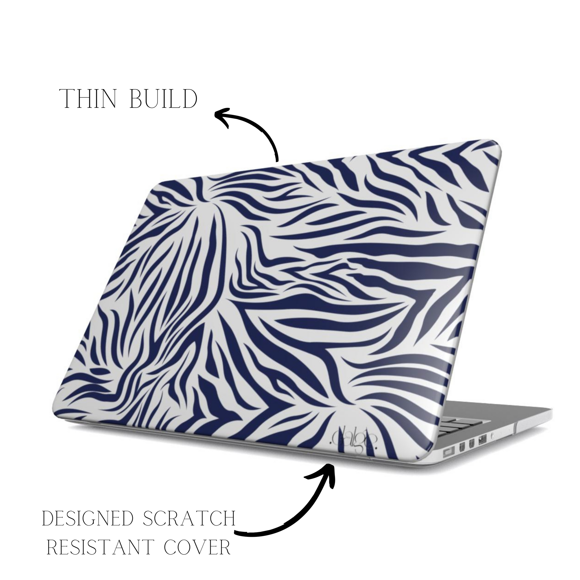 Midnight Blue Animal Print Laptop Case Int.