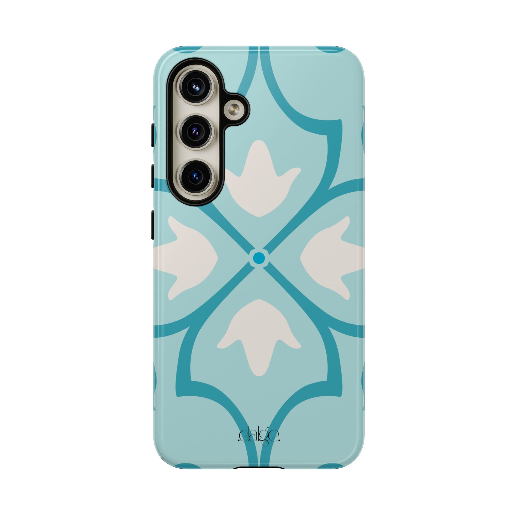 Spanish Riviera Tough phone Case featuring Spanish blue an d white Spanish designs for an artistic full coverage 