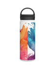 Spring's Palette Stainless Steel Water Bottle - Leakproof with Handle Lid