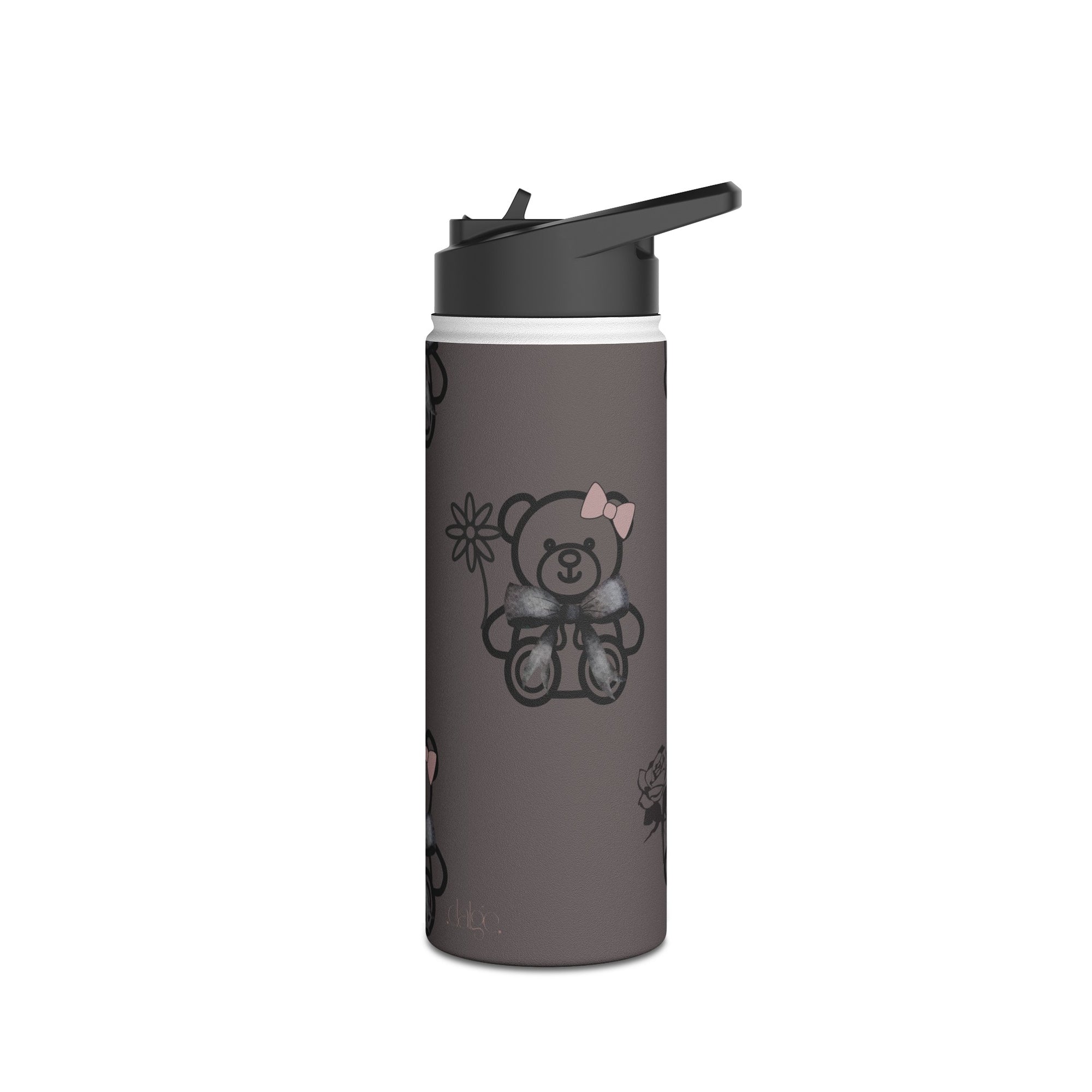 Oh Teddy Stainless Steel Water Bottle featuring cute teddy designs 