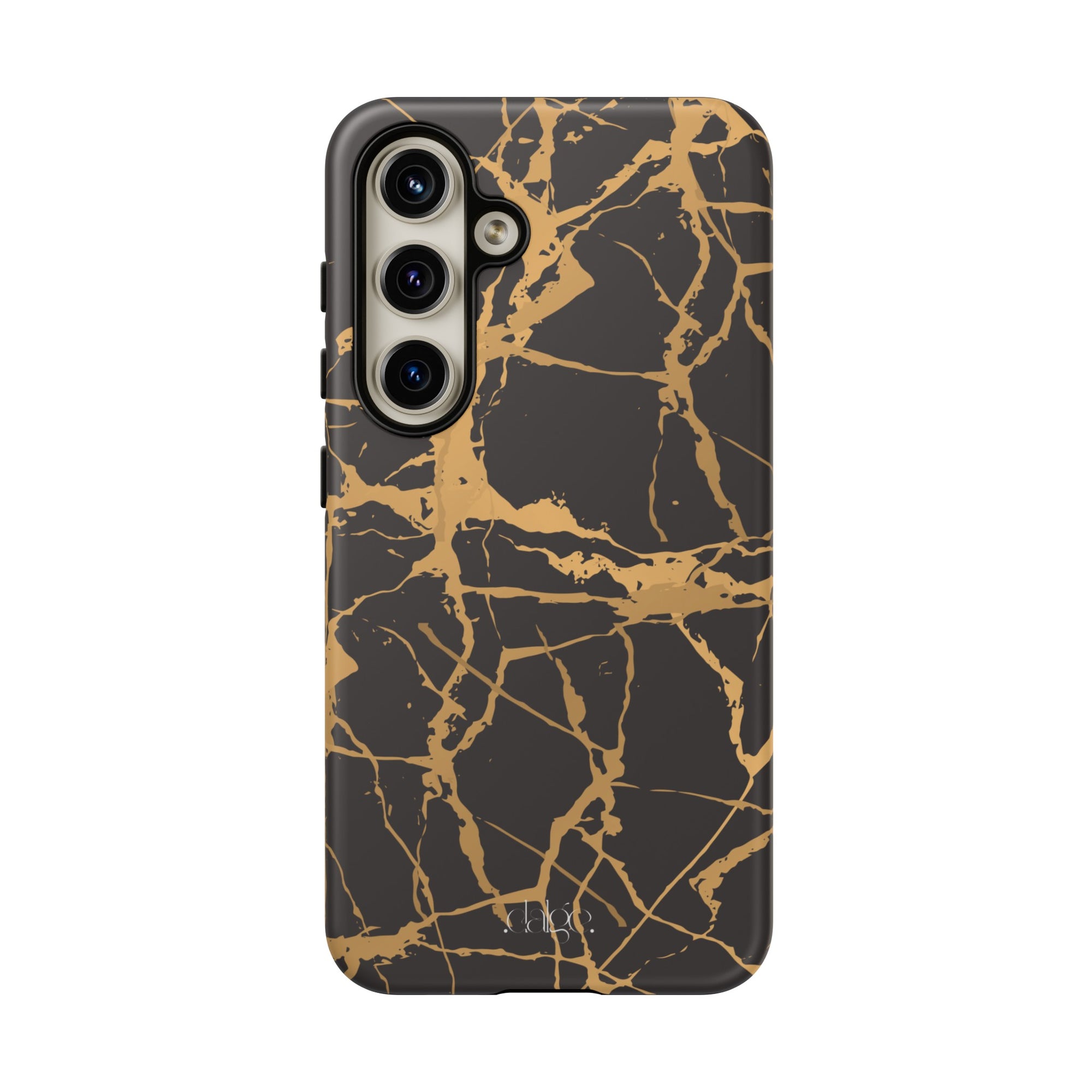 Marble Black and Gold Tough Phone Case