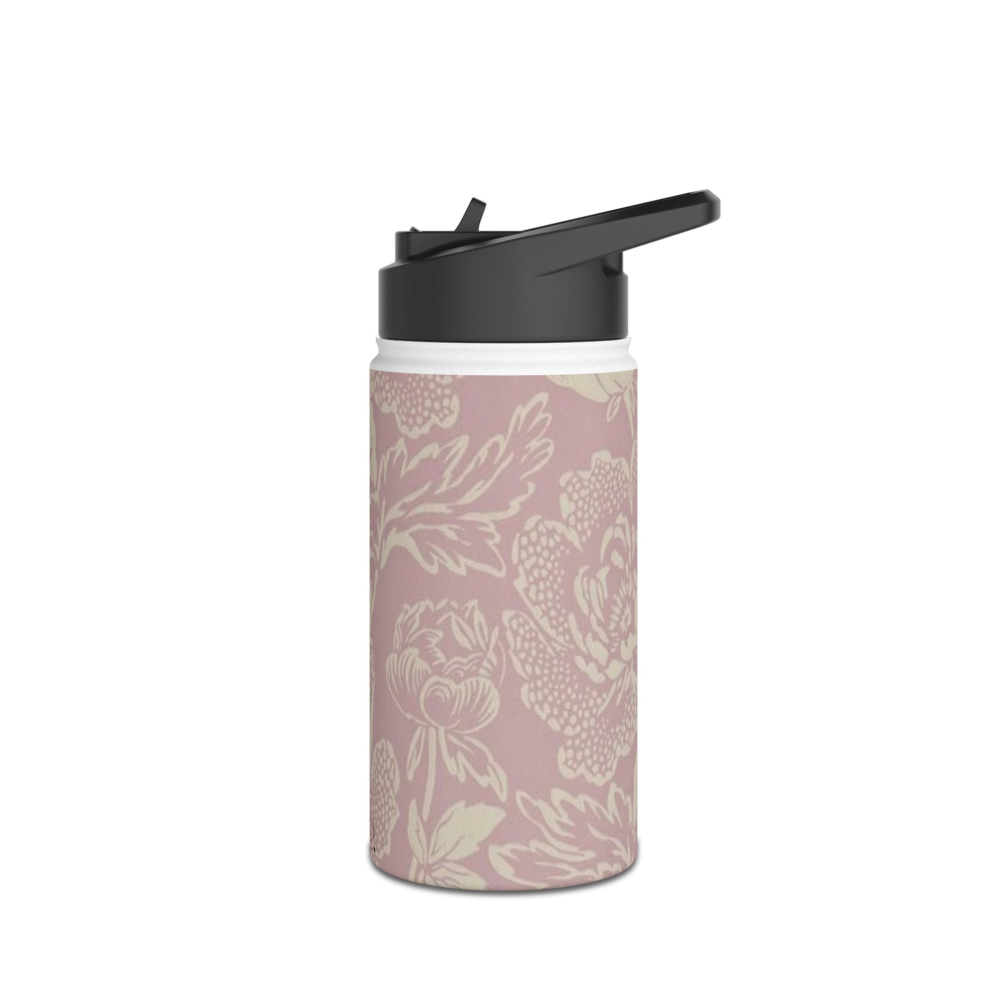 Pastel Floral Stainless Steel Water Bottle, Pastel Floral Water Bottle, Floral Vintage Design Drinkware, vintage Drinkware, Trendy water bottle-Mug-Dalge