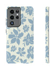 Cream Blue Aesthetic Pastel Floral Pastel phone case Int.