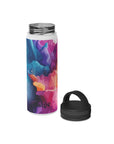 Spring's Palette Stainless Steel Water Bottle - Leakproof with Handle Lid