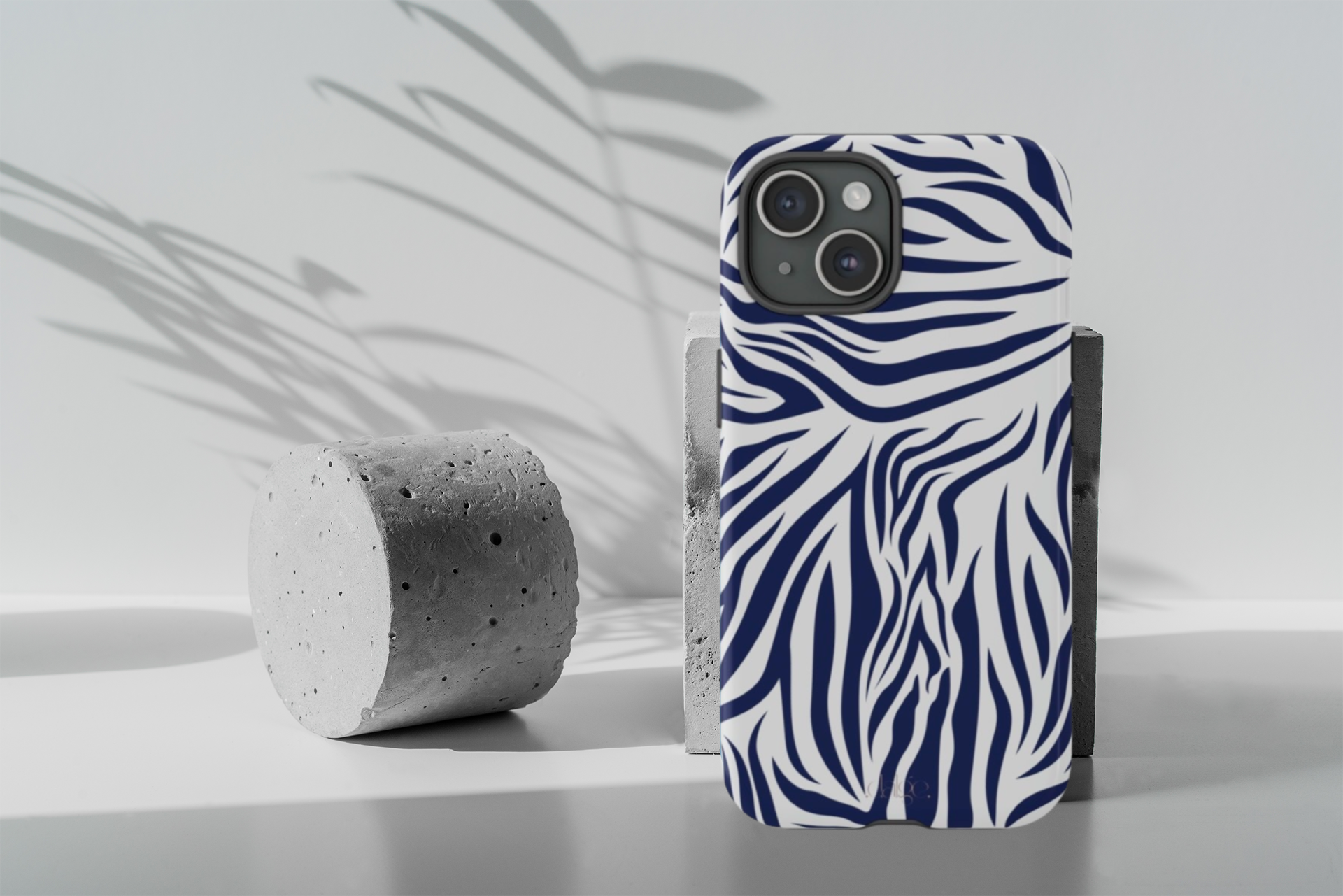 Midnight Blue Animal Print phone case Int.