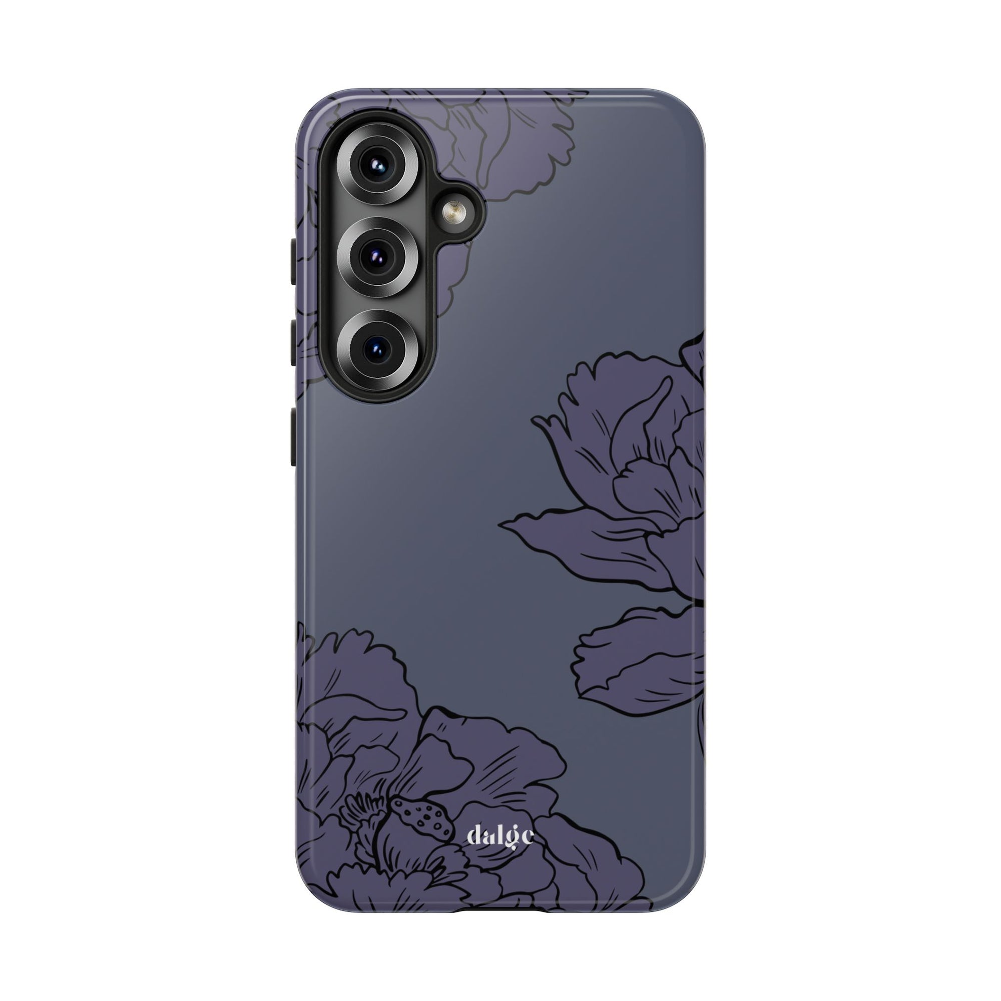 Bluebell Tough Phone Case featuring glossy blue floral designs from collection Spring Edition