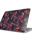 Dark Floral Purple Bow Laptop Case Int.