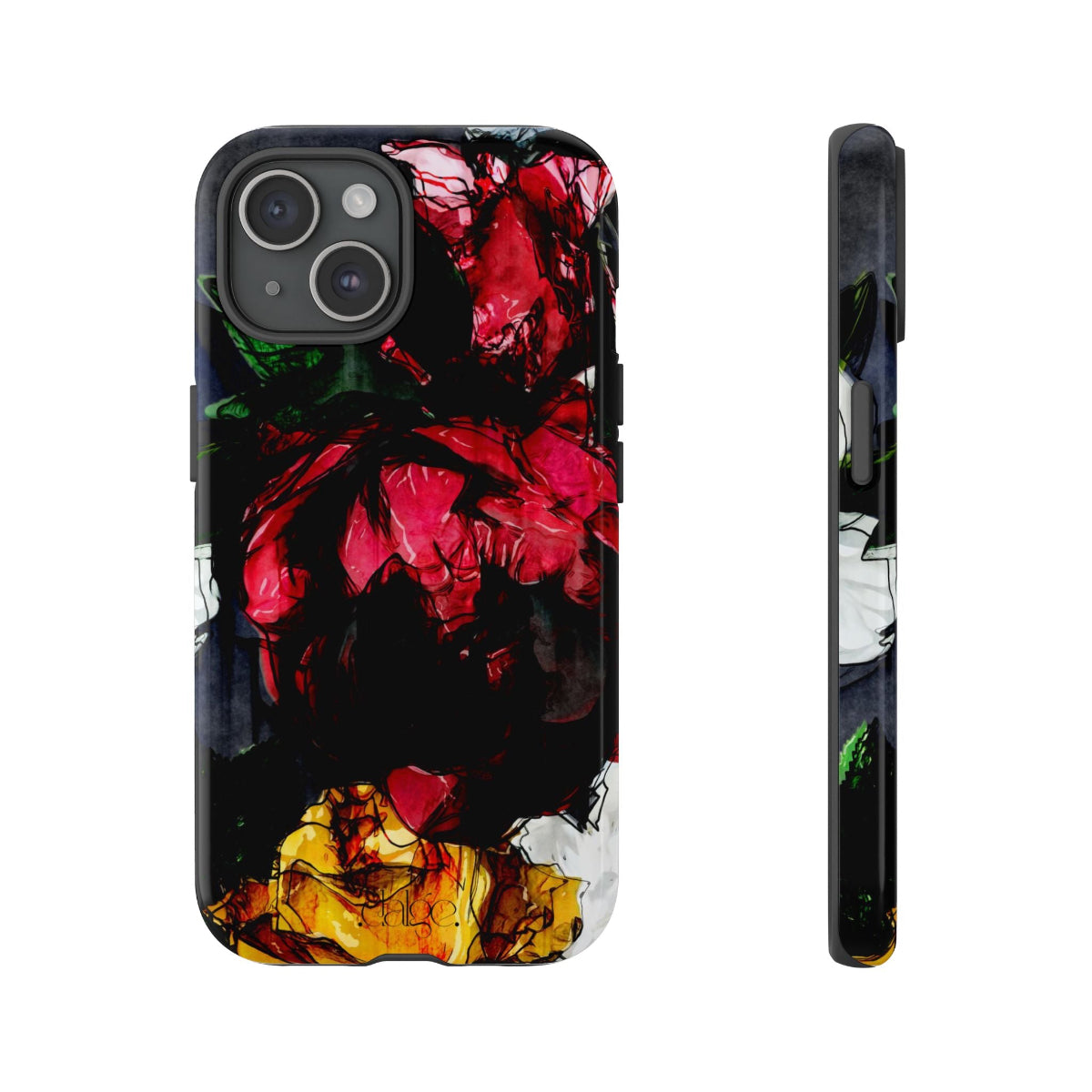 Dark Floral Tough phone Case Analise