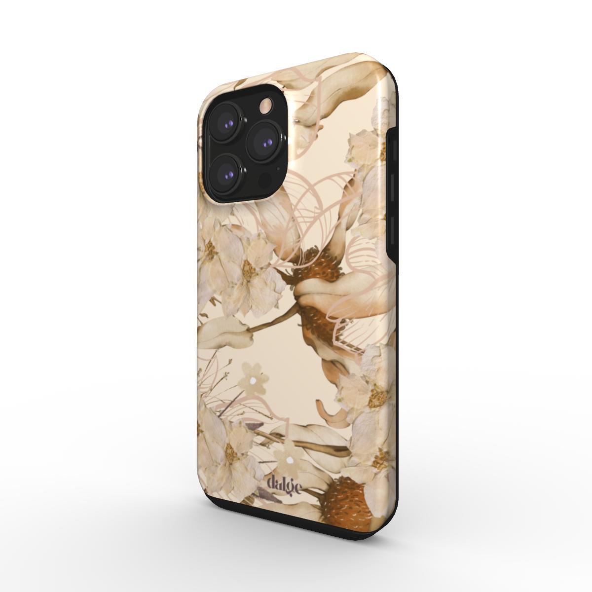 Glossy Fall Color Floral Tough Phone Case from Autumn Allure Collection