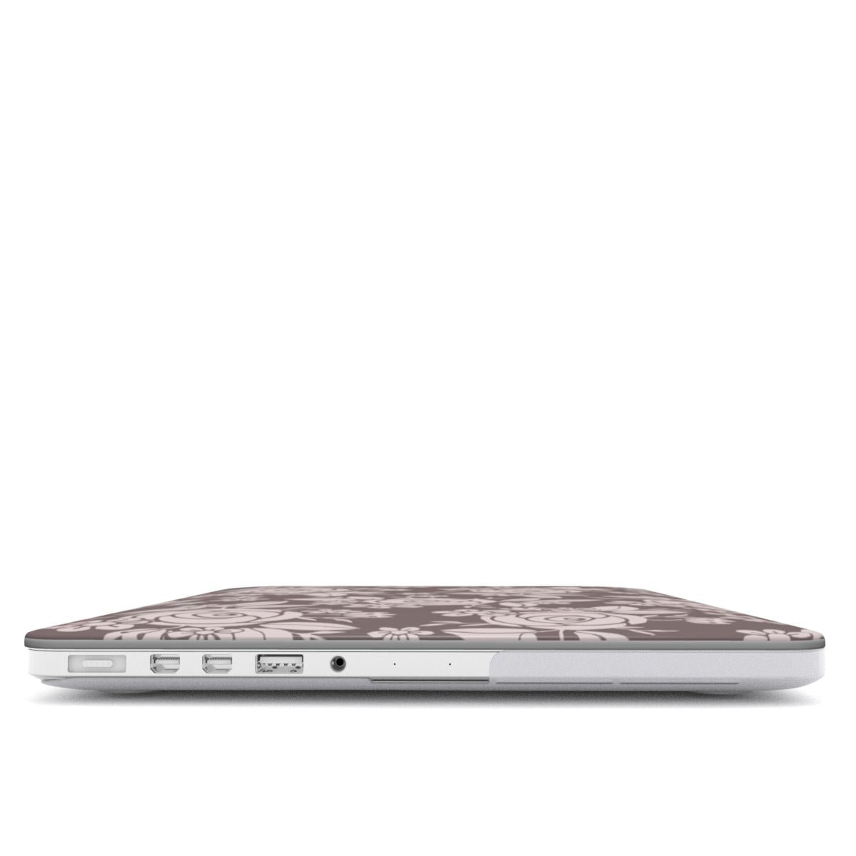 Need You More Laptop Case featuring pastel floral design protecting the MacBook all around in an artistic way.