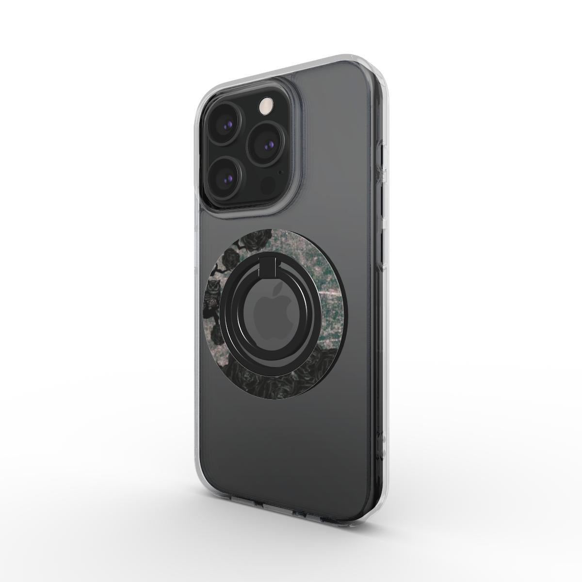Dark Night Phone Ring Holder  | Stylish Grip &amp; Stand