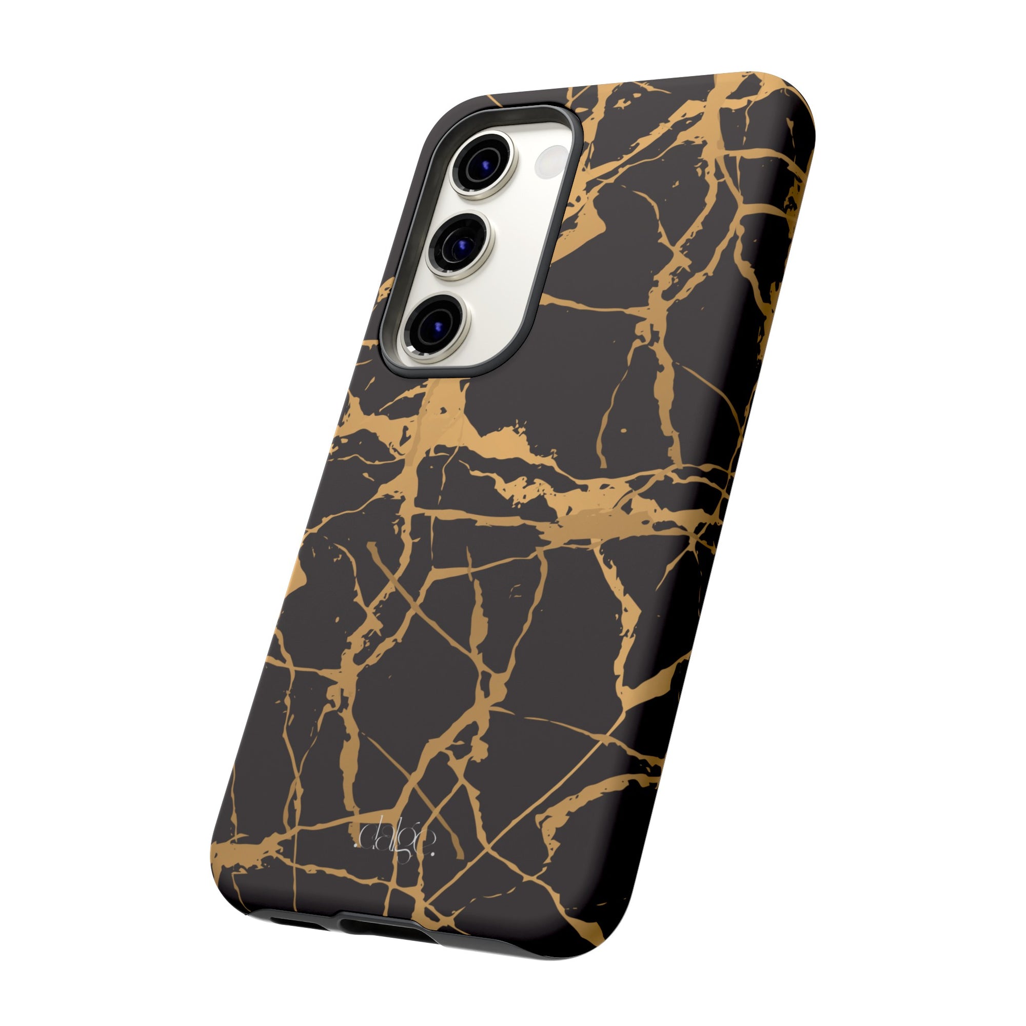 Marble Black and Gold Tough Case- a designed phone case/cover for iPhone, samsung galaxy and google pixel devices.Stylish & Durable Phone Protection