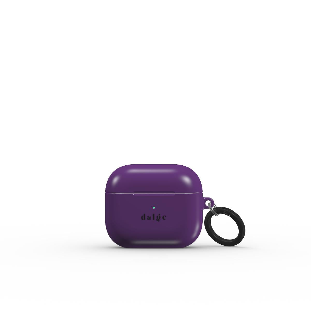 Purple Palette Earbuds Case with solid purple glossy finish giving and artistic protection to AirPods.