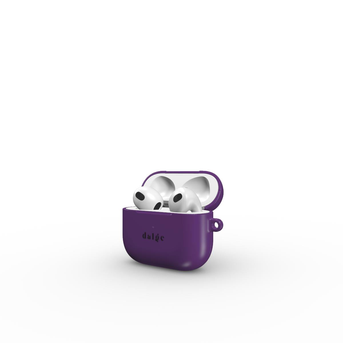 Purple Palette Earbuds Case with solid purple glossy finish giving and artistic protection to AirPods.