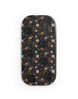 Mysterious Garden Phone Grip featuring dark floral designs giving secure and stylish grip .