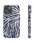 Midnight Blue Animal Print phone case Int.