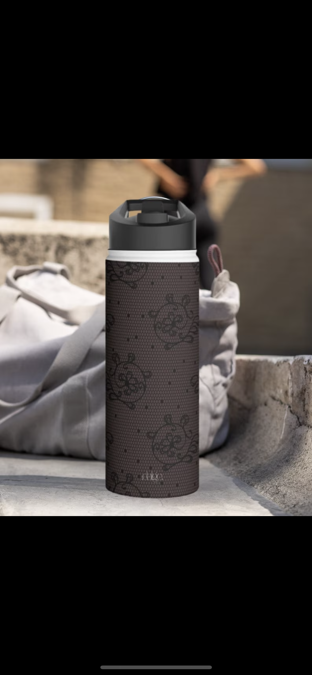  Dark Lace Stainless Steel Water Bottle