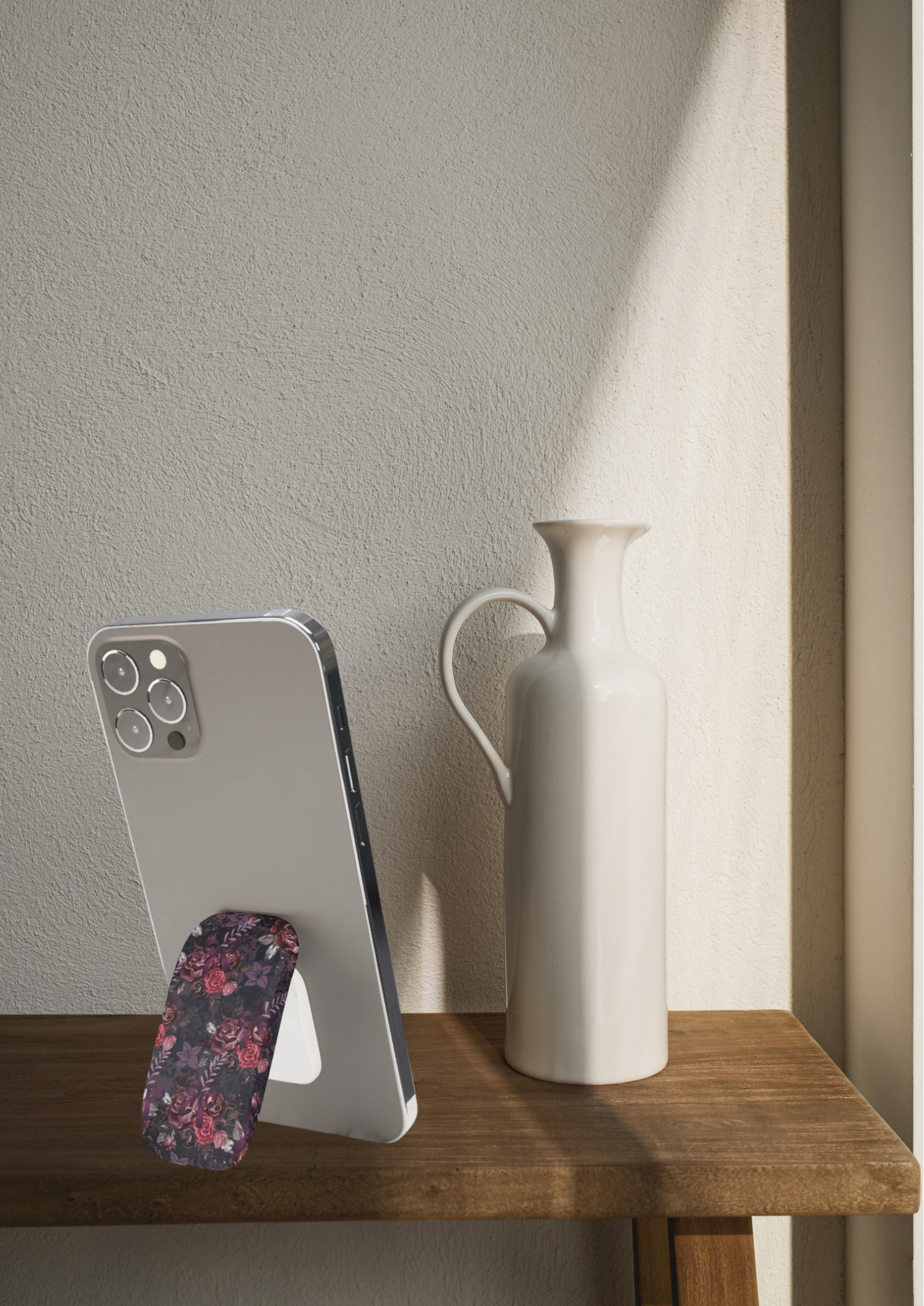 Dark Floral Phone grip  | Stylish Grip &amp; Stand