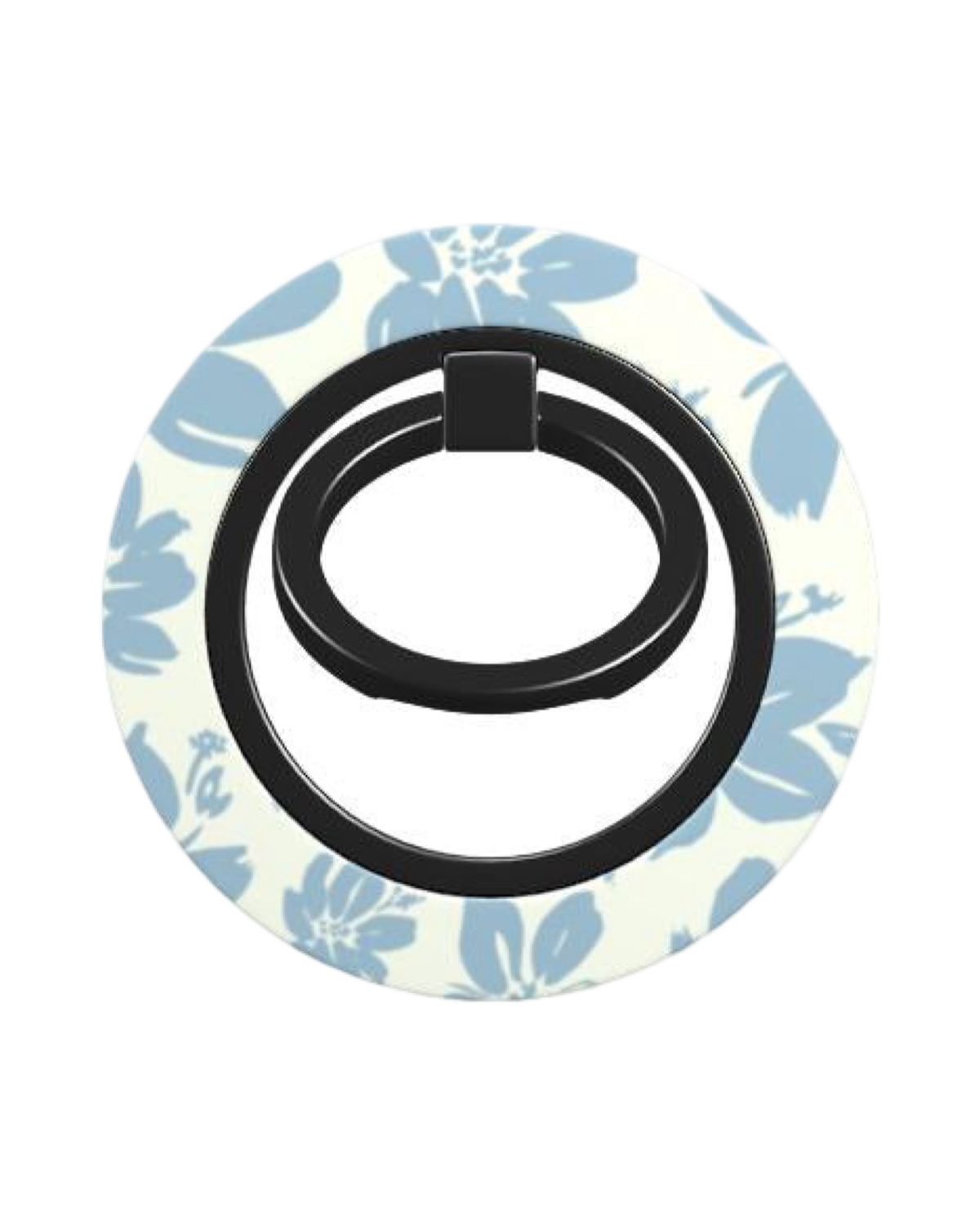 Cream Blue Phone Ring Holder | Stylish Grip & Stand