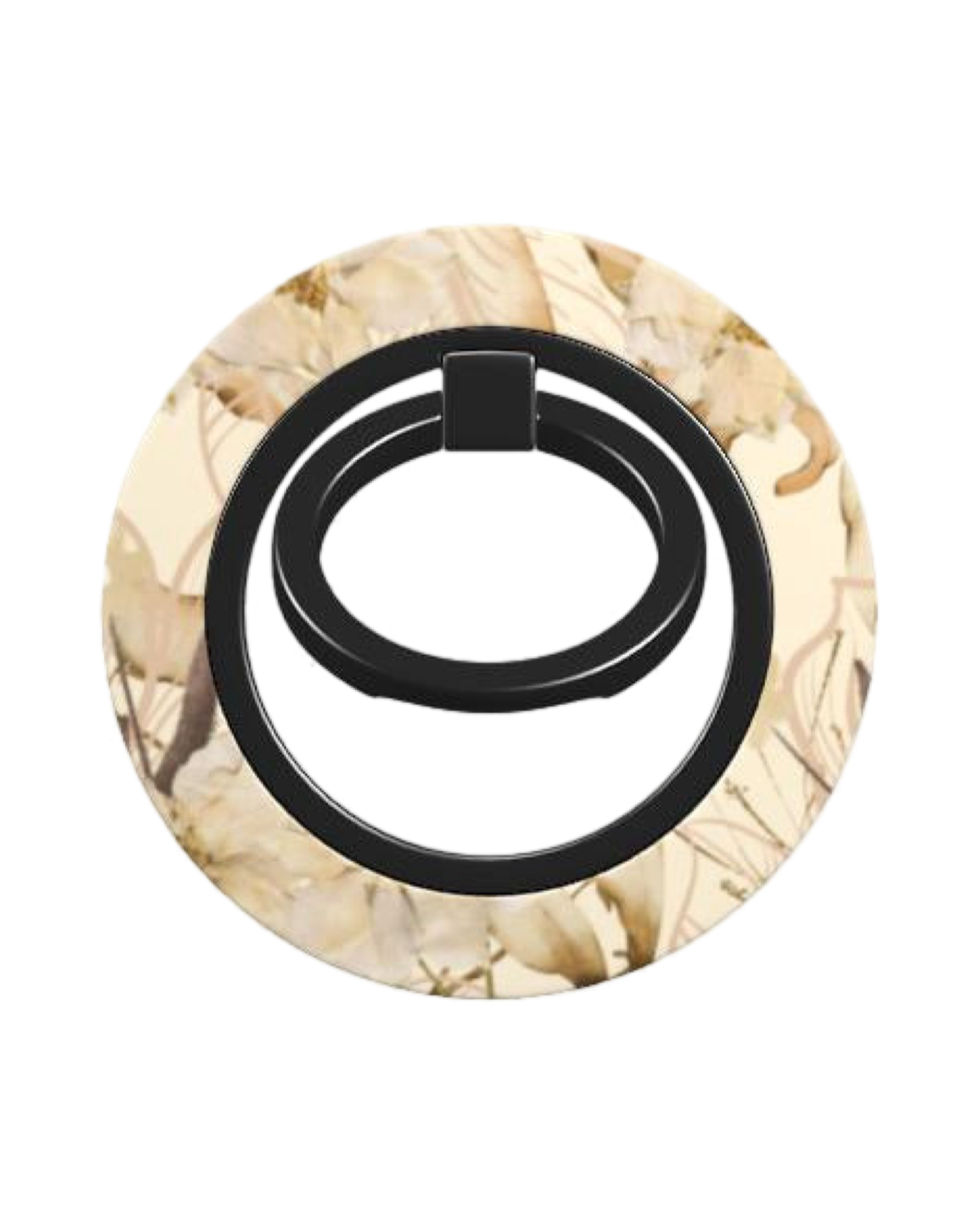 Maple Syrup Phone Ring Holder from autumn allure collection featuring floral b beige and brown tones