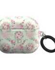 Shabby Chic Moments Earbuds Case featuring shabby floral designs with glossy finish for artistic coverage.