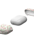 Shabby Chic Moments Earbuds Case featuring shabby floral designs with glossy finish for artistic coverage.