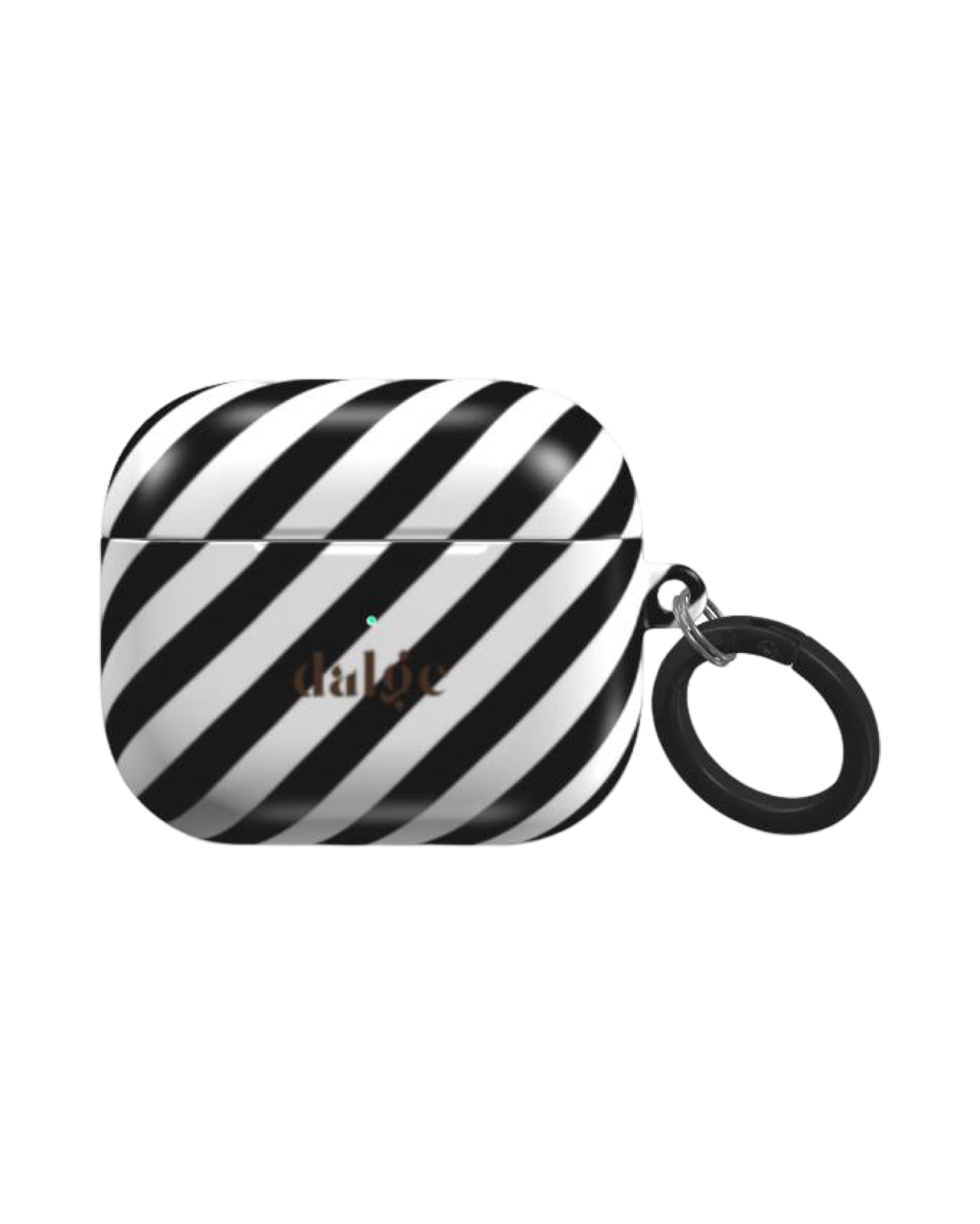 Twilight Earbuds Case glossy AirPods Case with black and white stripes