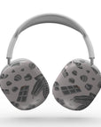 Sweet Course Max Cases featuring chocolate graphic design on taupe color background covering in an artistic way the AirPods Max to protect and stylize them