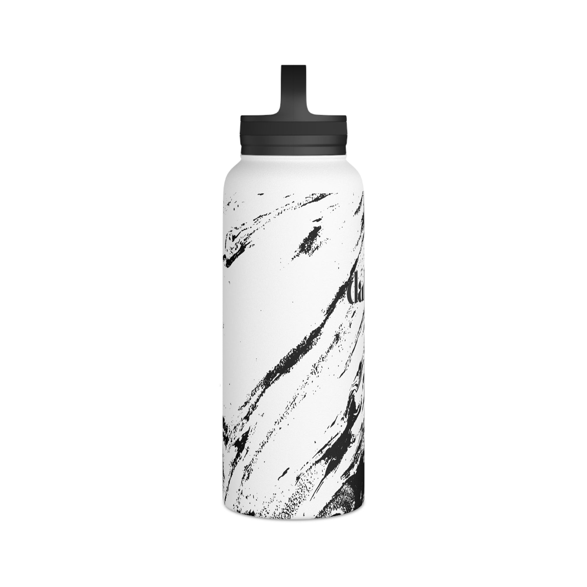 Abstract Splash Stainless Steel Water Bottle