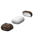 Tan Lips Earbuds Case Int. | Secure & Stylish Protection | Glossy dark brown solid color AirPods Case full covering in color from our collection Lipstick.