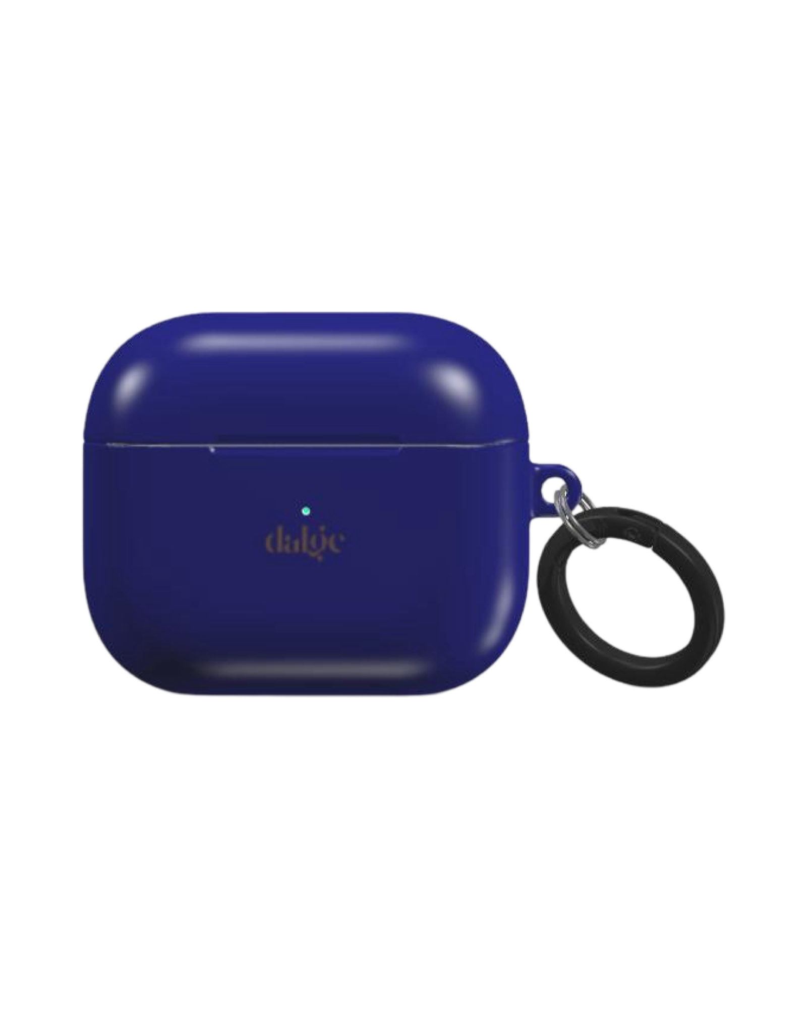 Glossy Midnight Blue AirPods Case  in a stylish and artistic design.