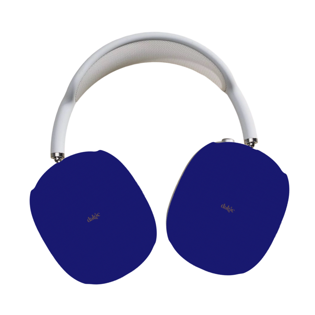 Midnight Blue Max Cases in solid blue color in glossy or matte finish | Artistic Coverage for AirPods Max.