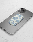 Cream Blue Phone Grip  | Stylish Grip & Stand