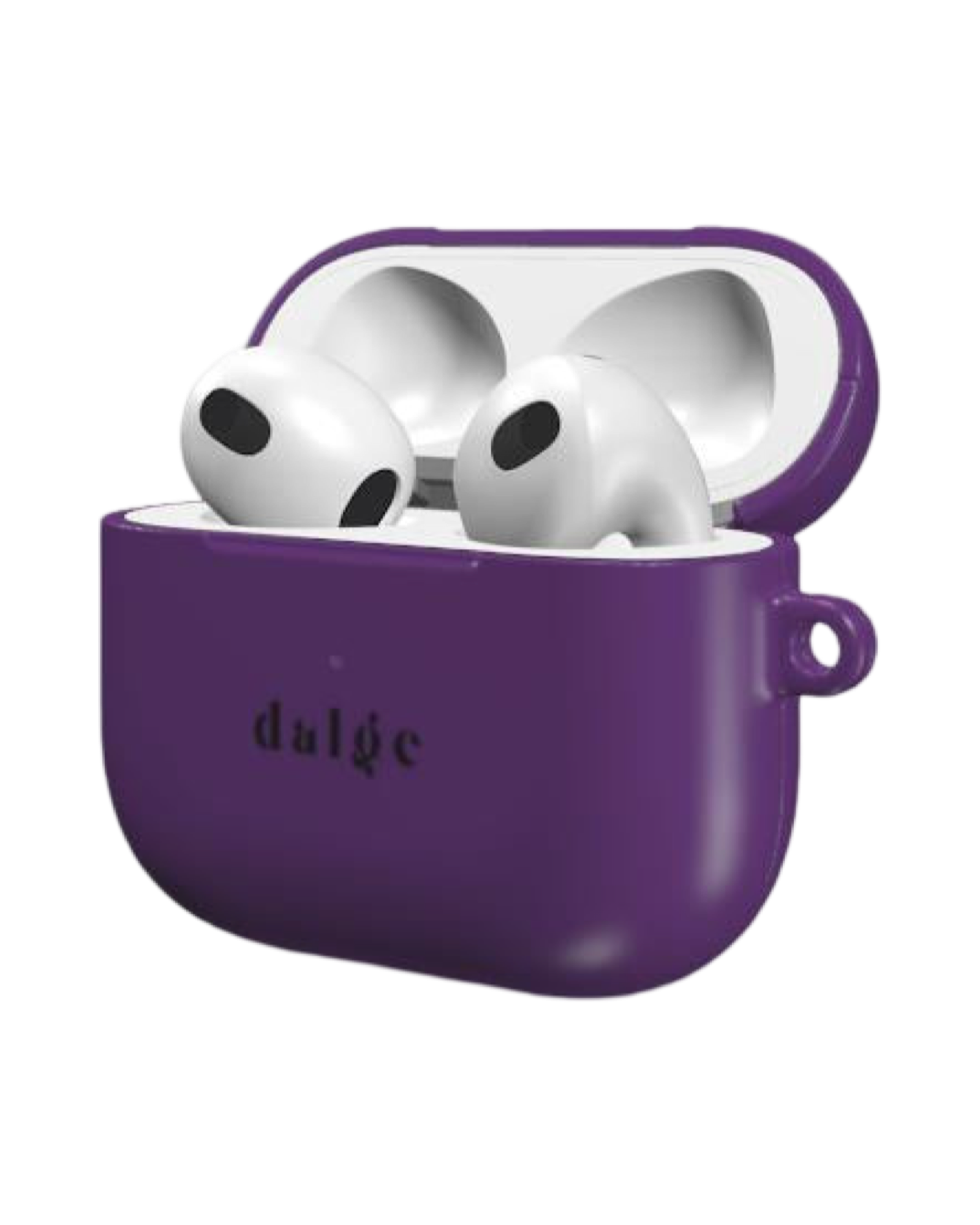 Purple Palette Earbuds Case with solid purple glossy finish giving and artistic protection to AirPods.